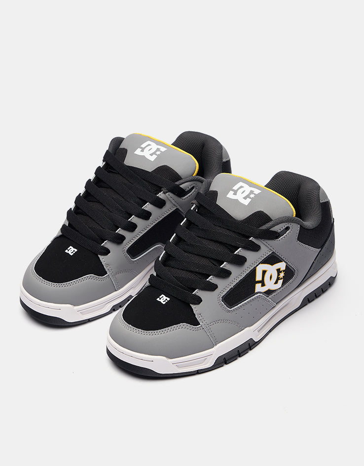 DC Coiler Skate Shoes - Grey/Grey/Black