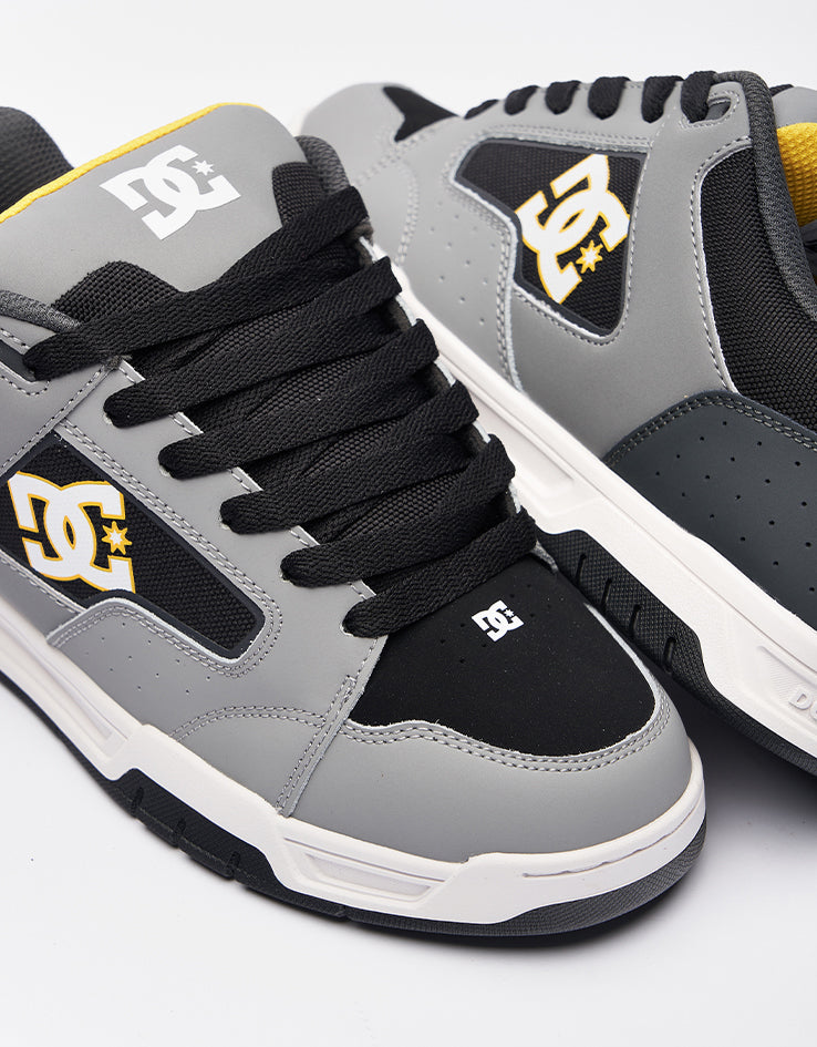 DC Coiler Skate Shoes - Grey/Grey/Black