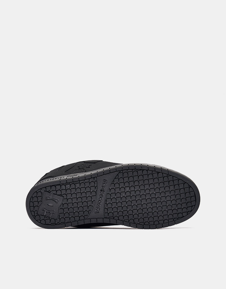 DC Court Graffik Skate Shoes - Black/Black/Black