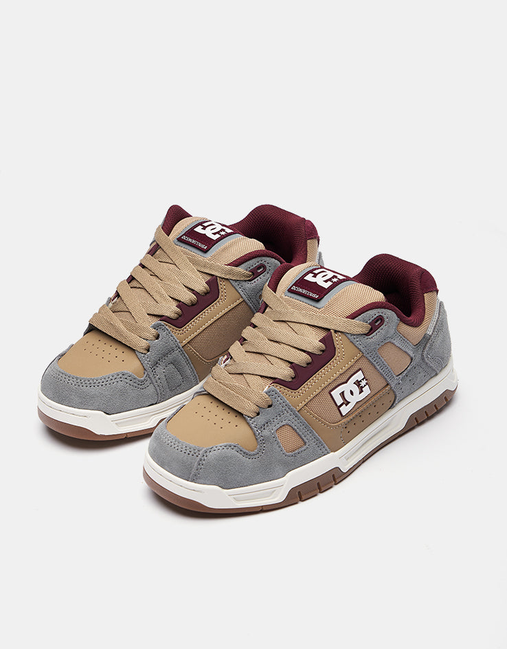 DC Stag Skate Shoes - Tan/Offwhite