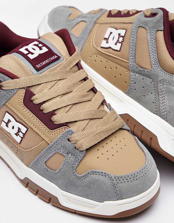 DC Stag Skate Shoes - Tan/Offwhite