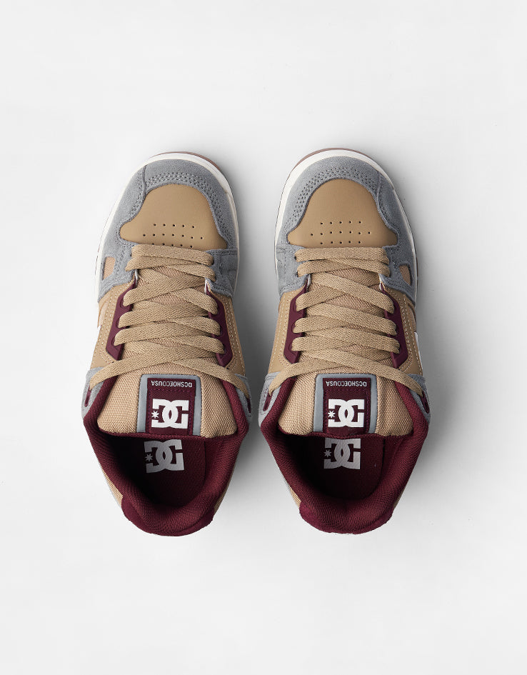 DC Stag Skate Shoes - Tan/Offwhite