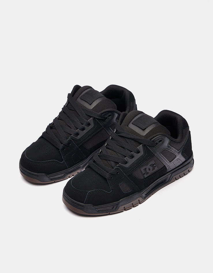 DC Stag Skate Shoes - Black/Gum