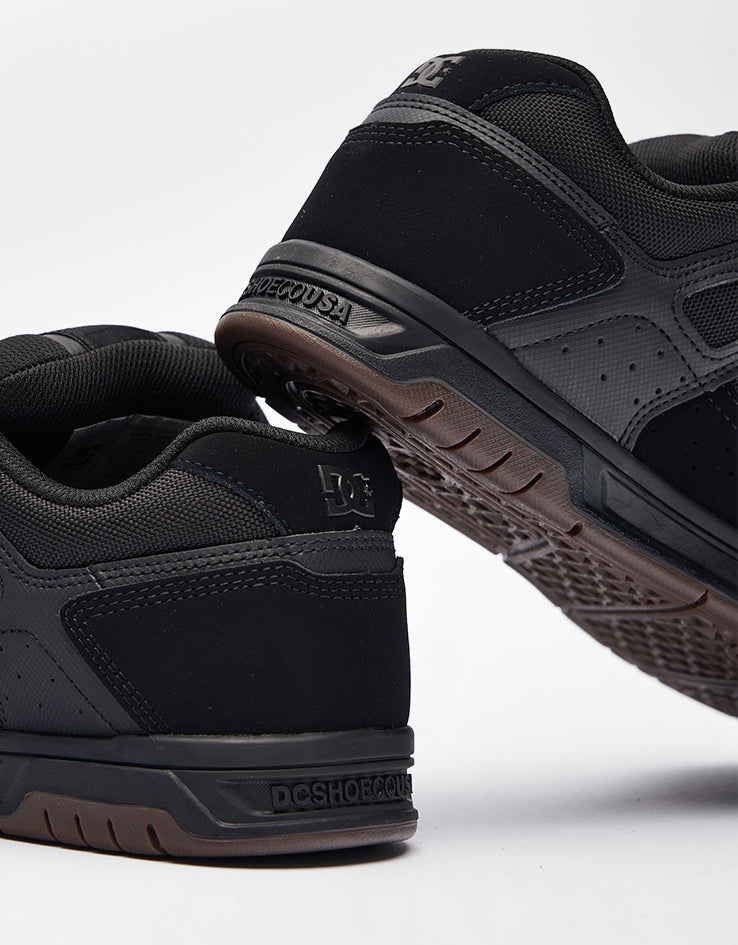 DC Stag Skate Shoes - Black/Gum