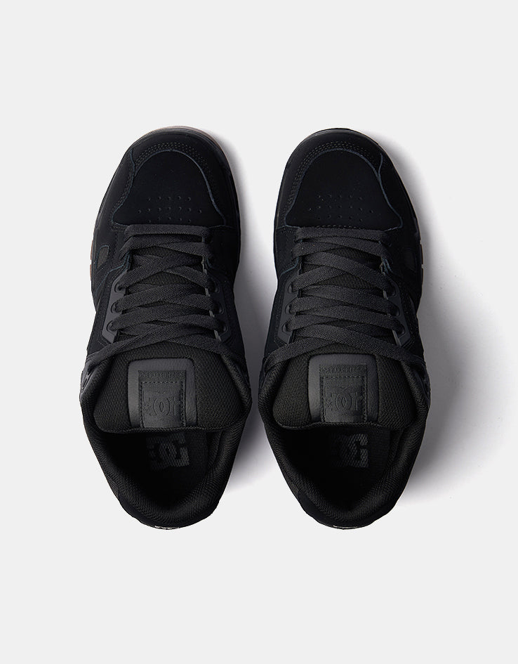 DC Stag Skate Shoes - Black/Gum