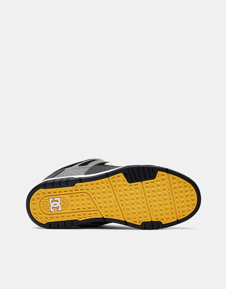 DC Stag Skate Shoes - Grey/Yellow