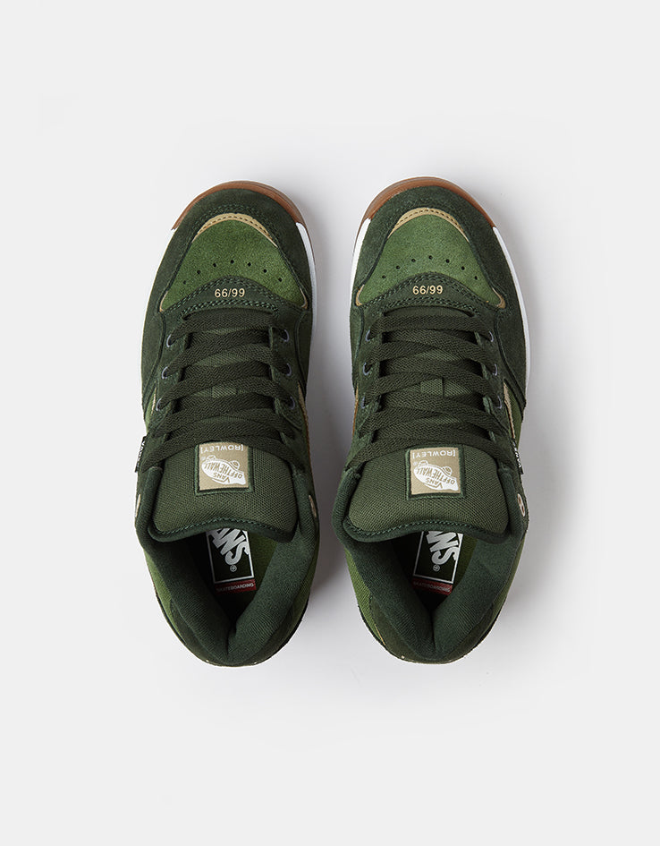 Vans Rowley XLT Skate Shoes - Dark Green