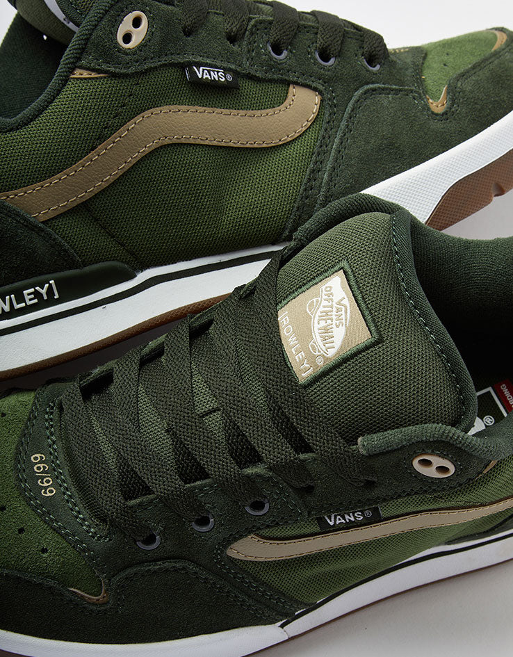 Vans Rowley XLT Skate Shoes - Dark Green