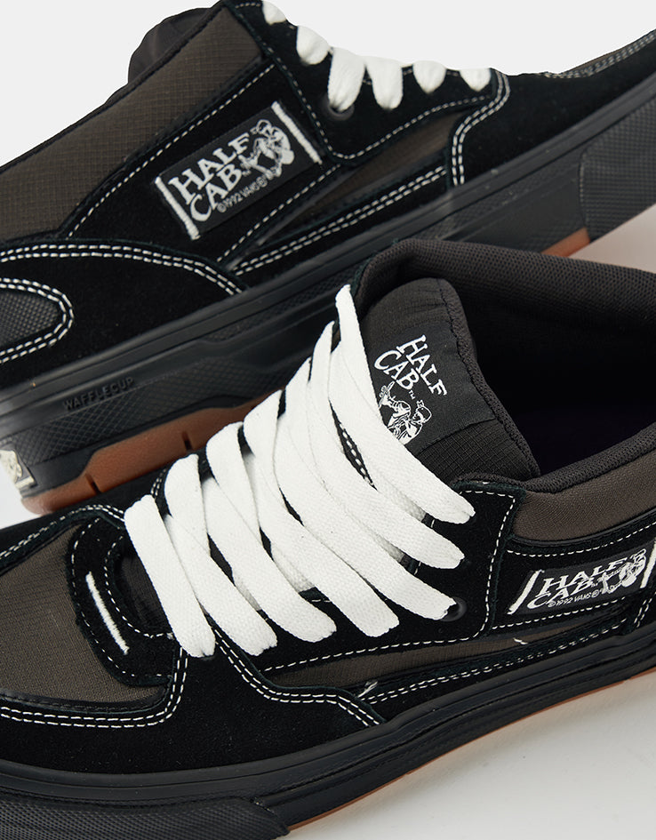 Vans Skate Half Cab WaffleCup Shoes - Black/Asphalt