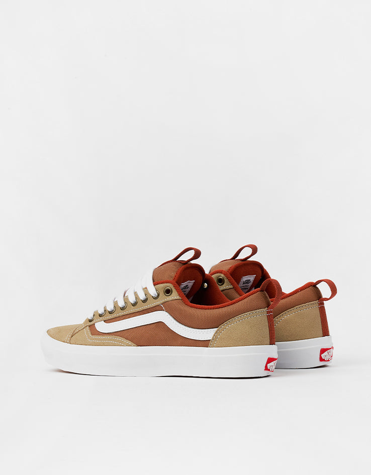 Vans Skate Old Skool 36+ Shoes - Khaki/Burnt Orange