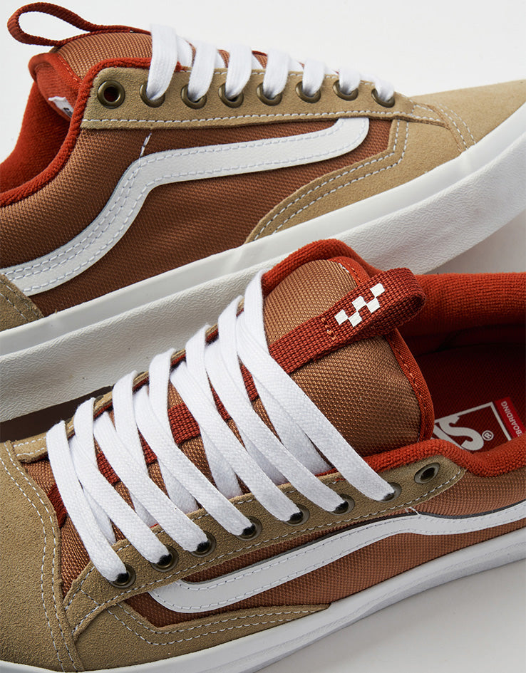 Vans Skate Old Skool 36+ Shoes - Khaki/Burnt Orange