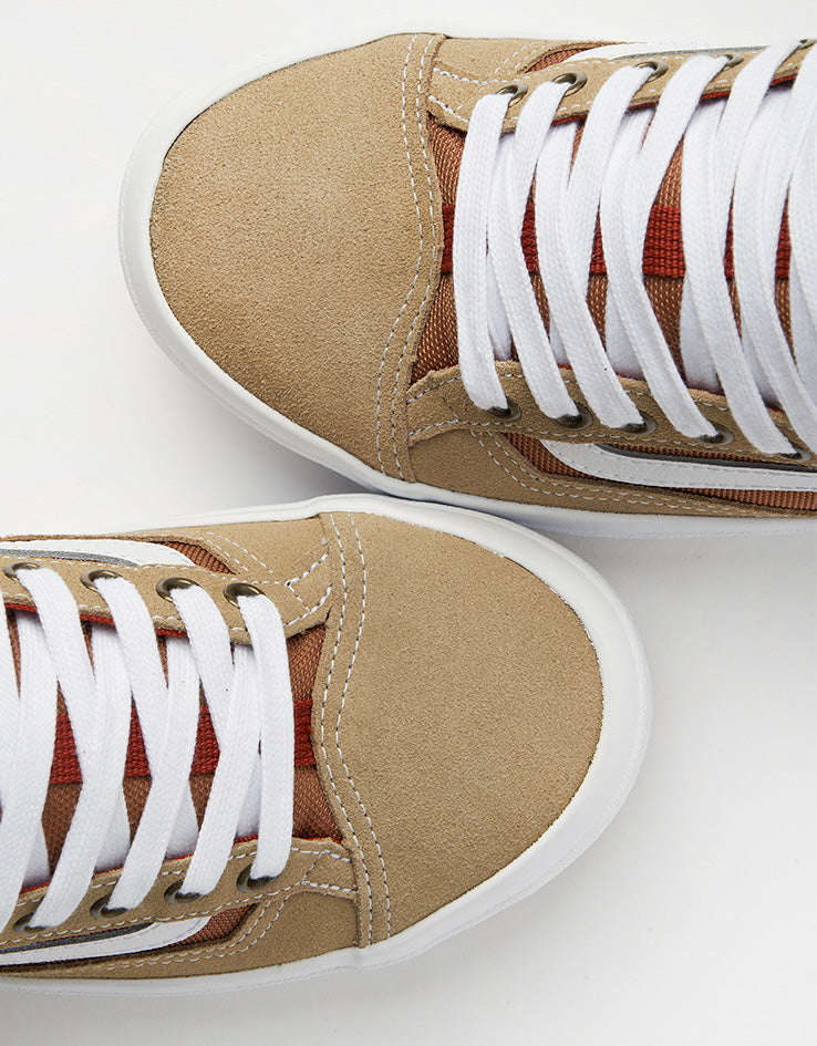 Vans Skate Old Skool 36+ Shoes - Khaki/Burnt Orange