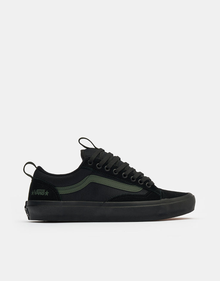 Vans Skate Old Skool 36+ Shoes - (Atiba) Black/Dark Green