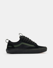 Vans Skate Old Skool 36+ Shoes - (Atiba) Black/Dark Green