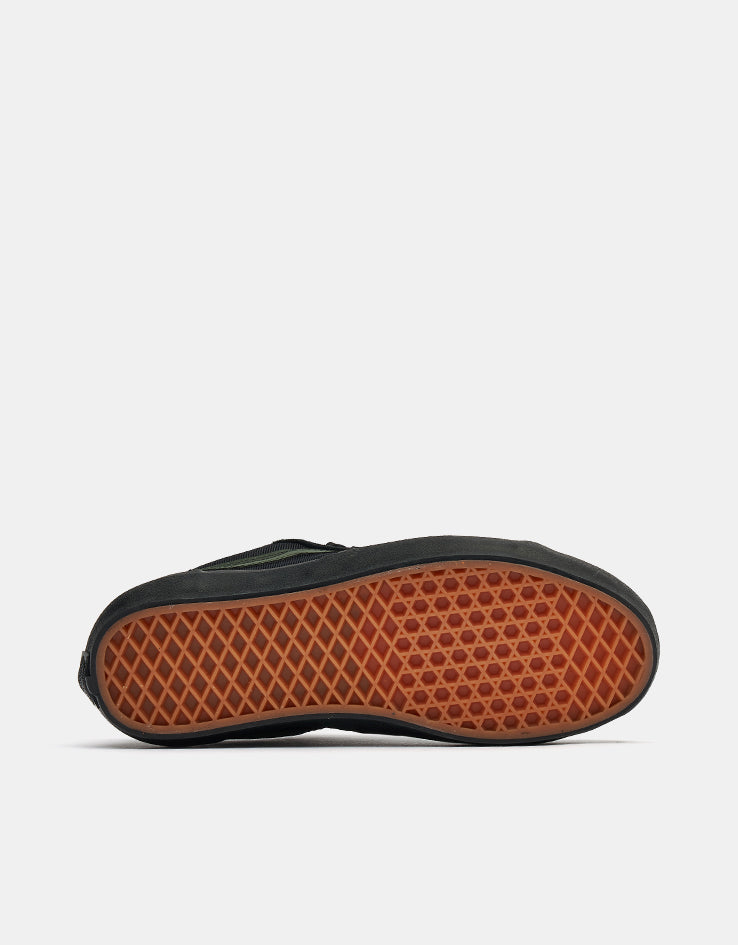 Vans Skate Old Skool 36+ Shoes - (Atiba) Black/Dark Green