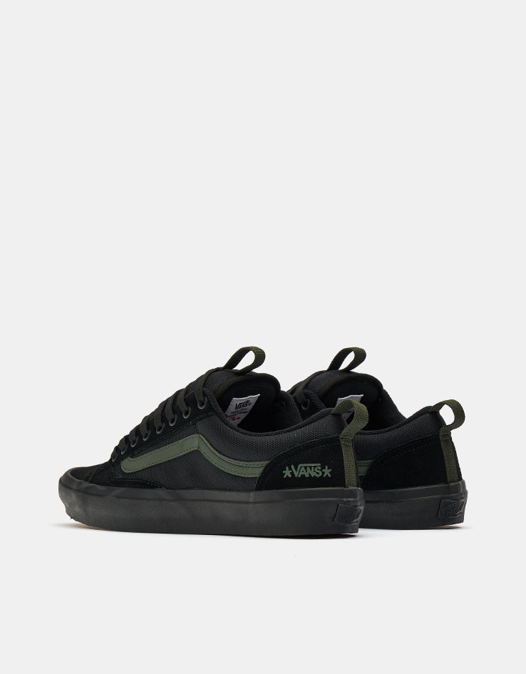 Vans Skate Old Skool 36+ Shoes - (Atiba) Black/Dark Green