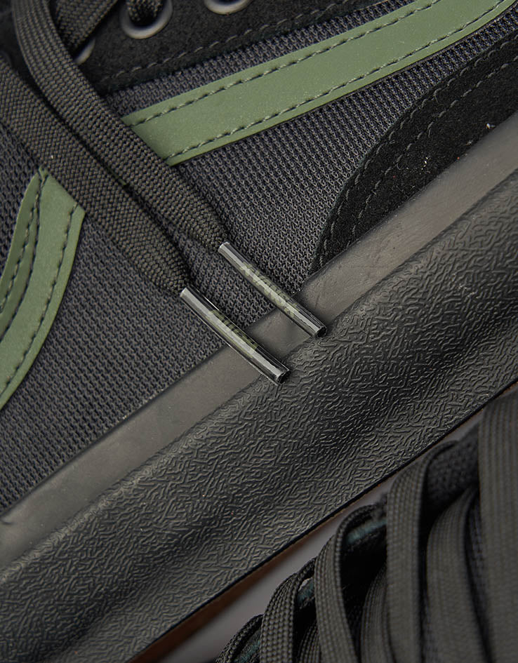 Vans Skate Old Skool 36+ Shoes - (Atiba) Black/Dark Green