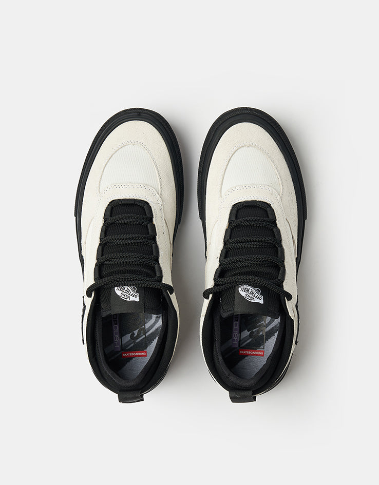 Vans Skate Safe Low Shoes - (Atiba) Bone White/Black