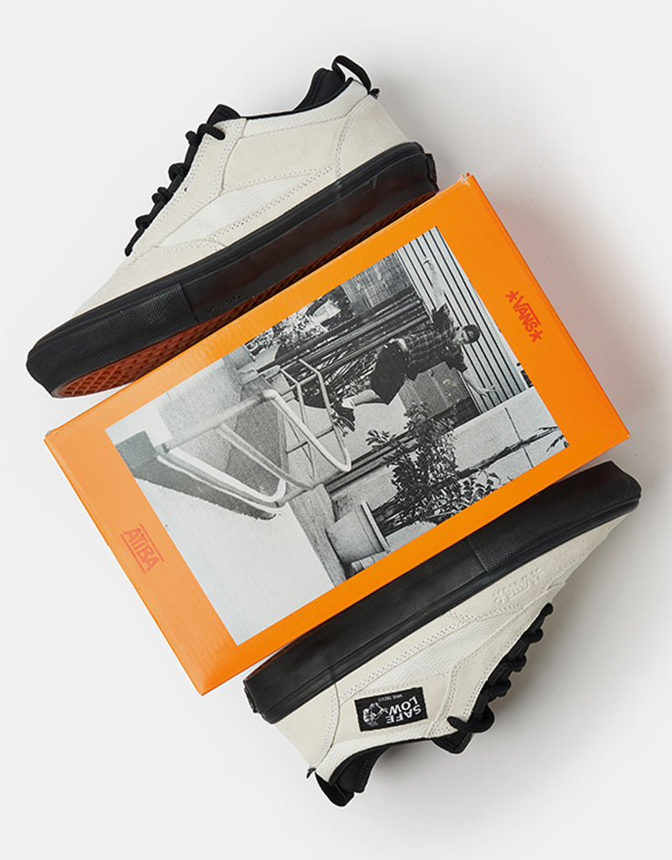 Vans Skate Safe Low Shoes - (Atiba) Bone White/Black