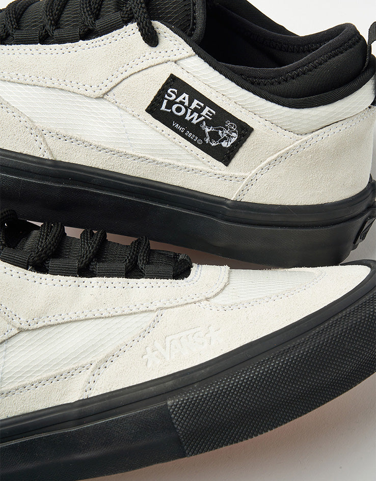 Vans Skate Safe Low Shoes - (Atiba) Bone White/Black