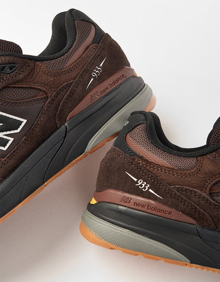 New Balance Numeric 933 Andrew Reynolds Skate Shoes - Brown/Black
