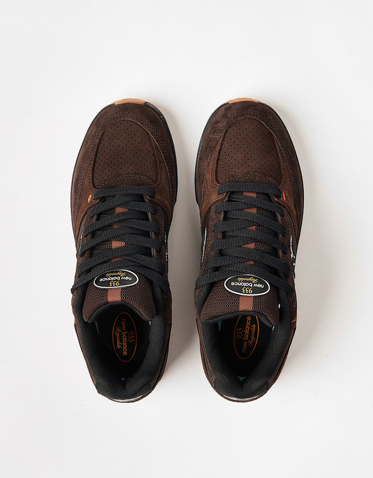 New Balance Numeric 933 Andrew Reynolds Skate Shoes - Brown/Black