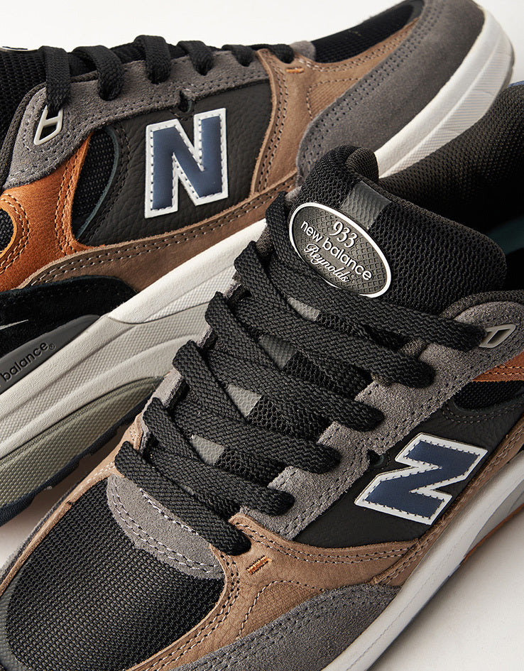 New Balance Numeric 933 Andrew Reynolds Skate Shoes - Tan/Grey