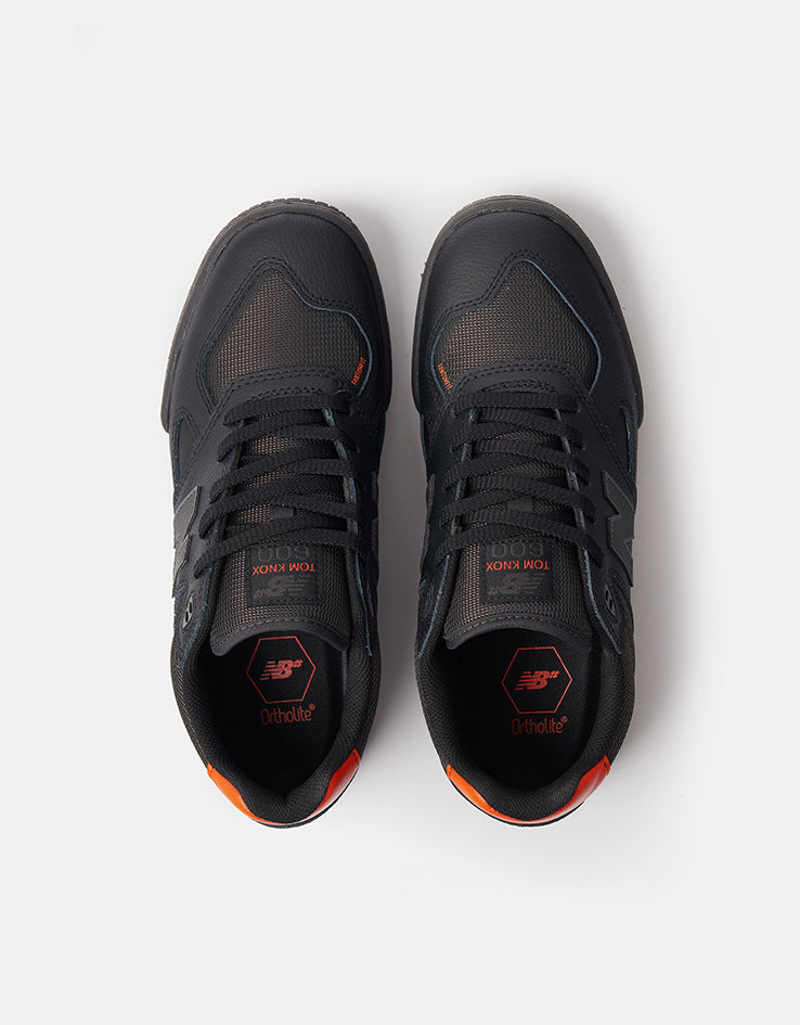 New Balance Numeric 600 Tom Knox Skate Shoes - Black/Orange