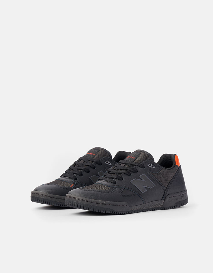 New Balance Numeric 600 Tom Knox Skate Shoes - Black/Orange