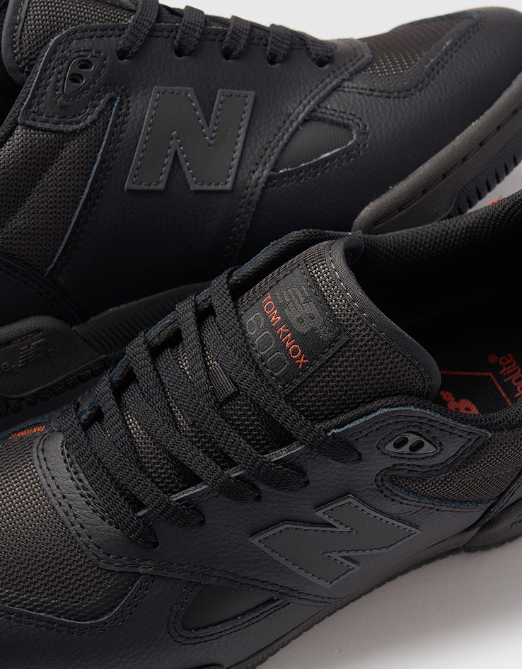 New Balance Numeric 600 Tom Knox Skate Shoes - Black/Orange