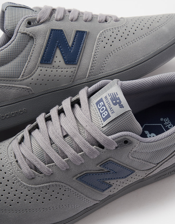 New Balance Numeric 508 Brandon Westgate Skate Shoes - Grey/Navy