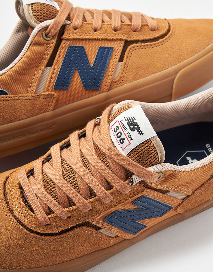 New Balance Numeric 306 Jamie Foy Skate Shoes - Wheat/Navy