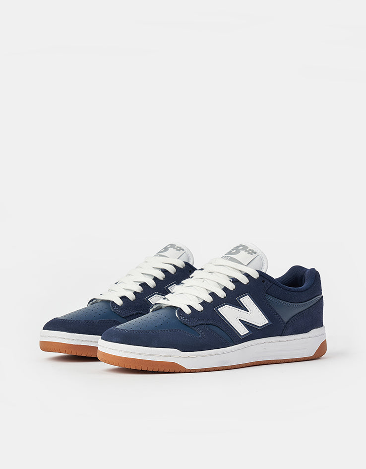 New Balance Numeric 480 Skate Shoes - Navy/White