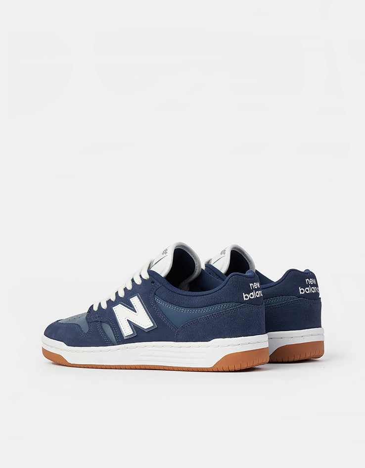 New Balance Numeric 480 Skate Shoes - Navy/White