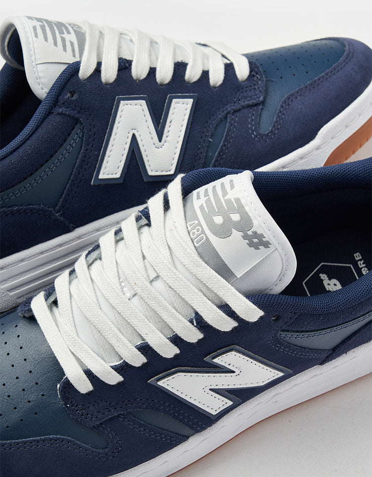 New Balance Numeric 480 Skate Shoes - Navy/White