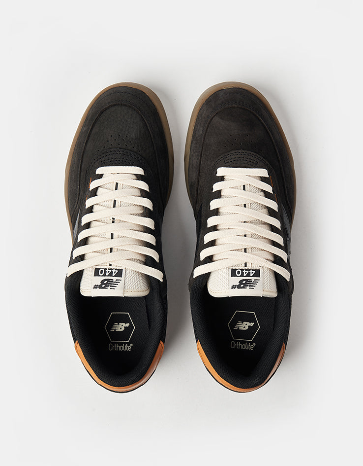 New Balance Numeric 440 Skate Shoes - Black/Orange/Gum