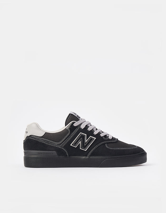 New Balance Numeric 574 Skate Shoes - Black/Grey/Black