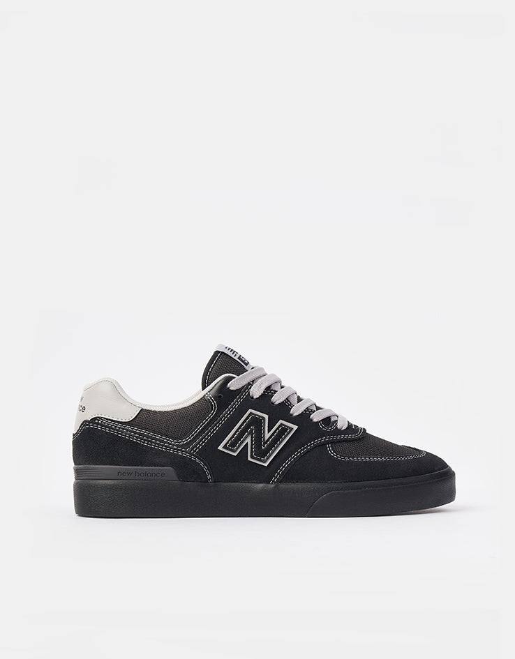 New Balance Numeric 574 Skate Shoes - Black/Grey/Black