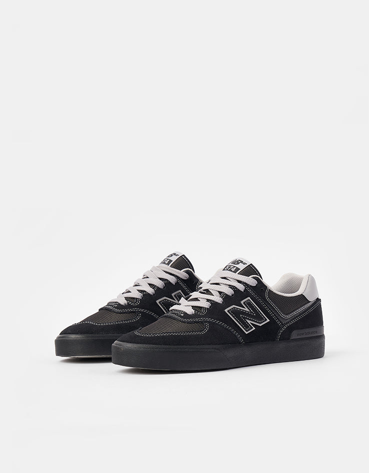 New Balance Numeric 574 Skate Shoes - Black/Grey/Black
