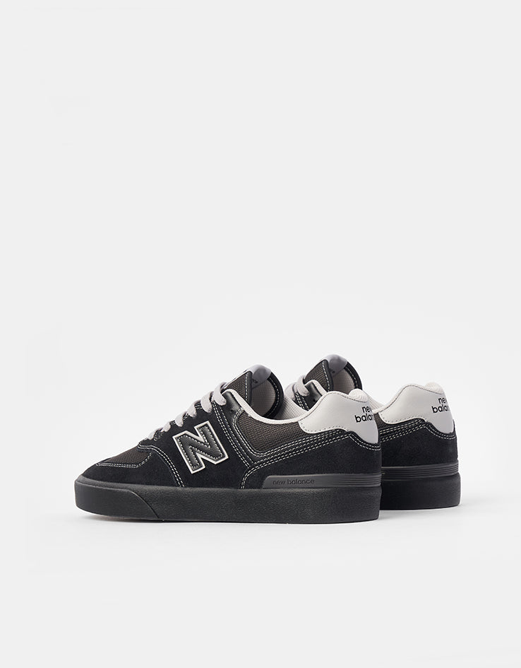 New Balance Numeric 574 Skate Shoes - Black/Grey/Black