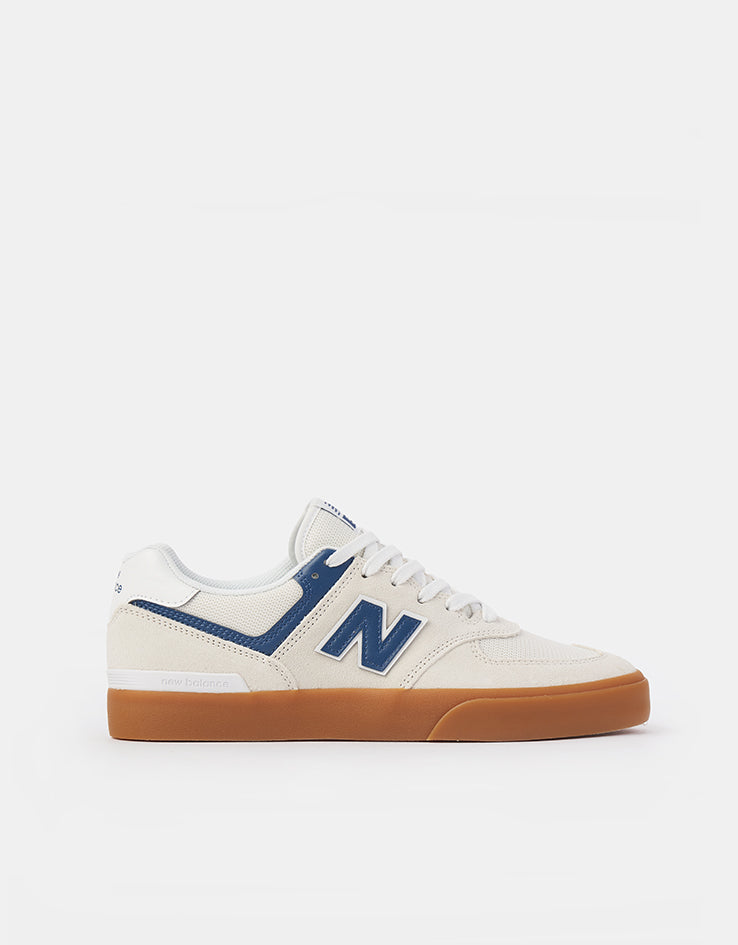 New Balance Numeric 574 Skate Shoes - Sea Salt/Blue