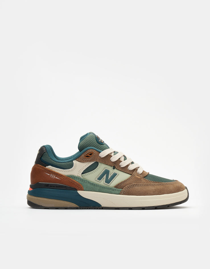 New Balance Numeric 933 Andrew Reynolds Skate Shoes - Tan/Teal