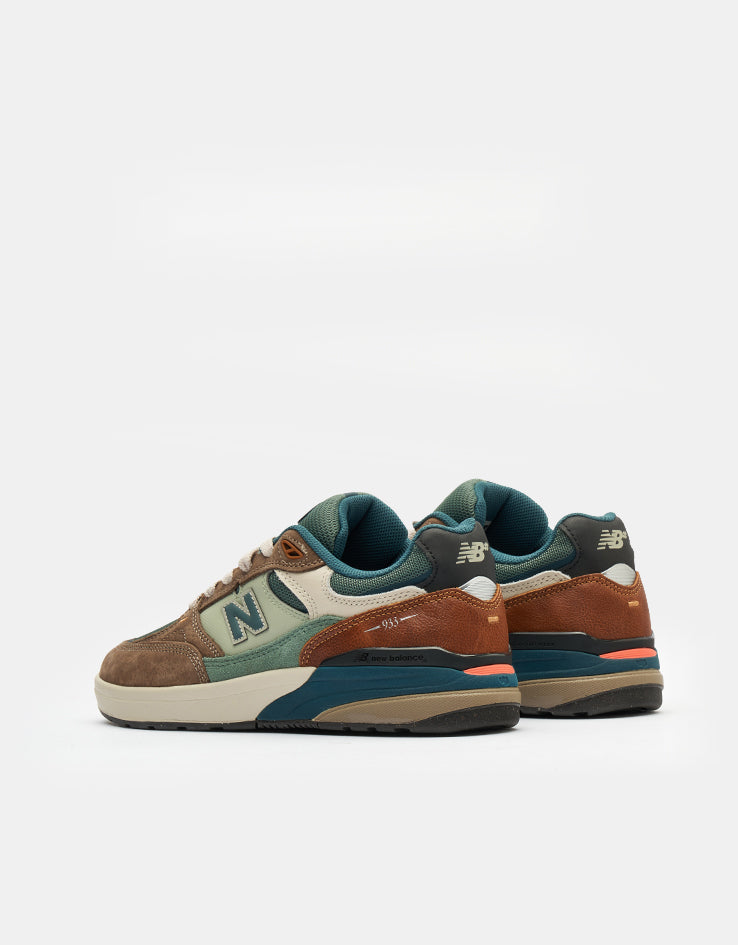 New Balance Numeric 933 Andrew Reynolds Skate Shoes - Tan/Teal
