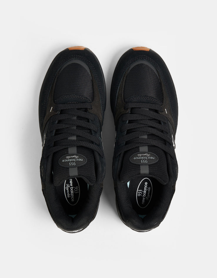 New Balance Numeric 933 Andrew Reynolds Skate Shoes - Black/Black