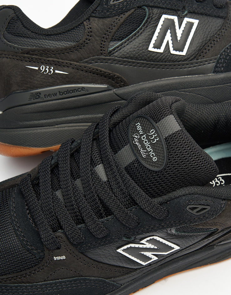 New Balance Numeric 933 Andrew Reynolds Skate Shoes - Black/Black