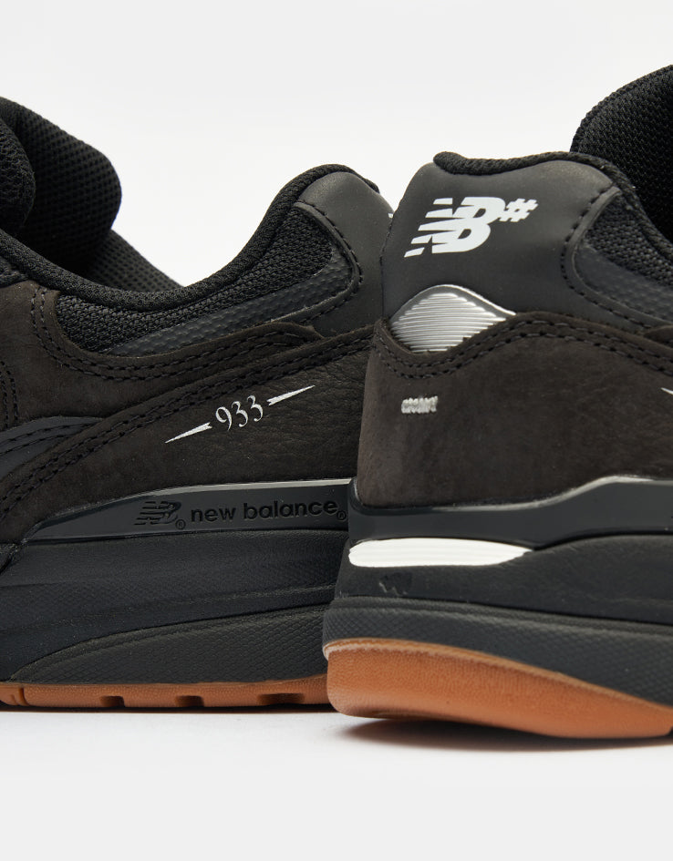New Balance Numeric 933 Andrew Reynolds Skate Shoes - Black/Black
