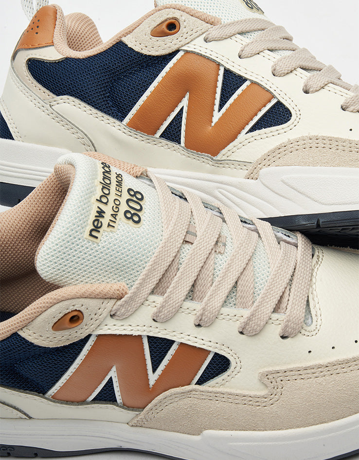New Balance Numeric 808 Light Tiago Lemos Skate Shoes - Sea Salt/Navy