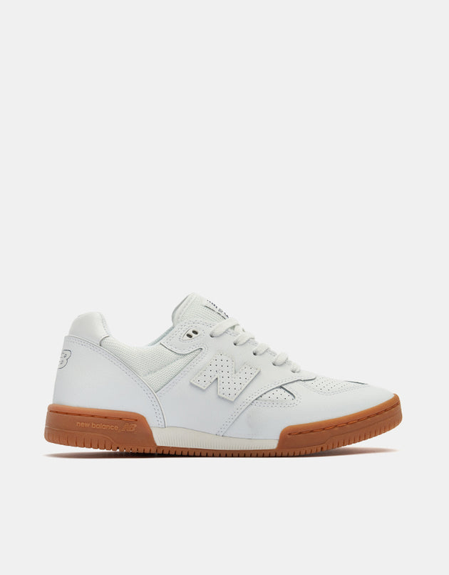 New Balance Numeric 600 Tom Knox Skate Shoes - White/Gum