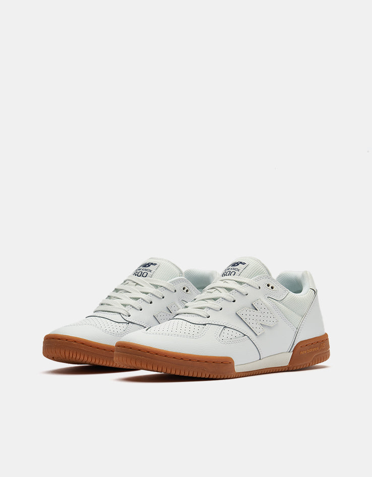 New Balance Numeric 600 Tom Knox Skate Shoes - White/Gum