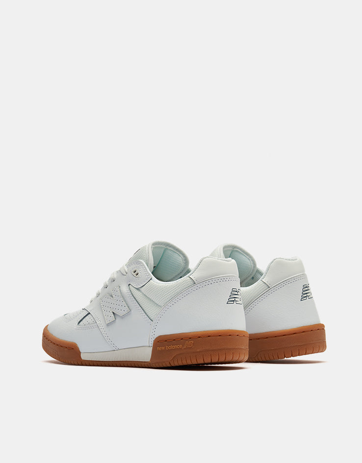 New Balance Numeric 600 Tom Knox Skate Shoes - White/Gum